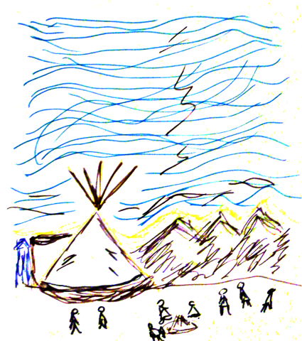 Drawing of the Camp